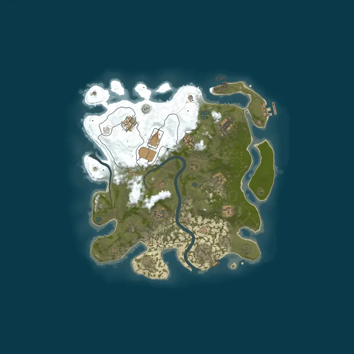 Map of Apex Rust - EU 2X Weekly Solo/Duo/Trio/Quad | No BP Wipes