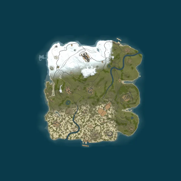 Map of ⦿ ICEFUSE EU 5X Duo (Solo/Duo|Shop|Kits|TP|Loot X5 WIPED)