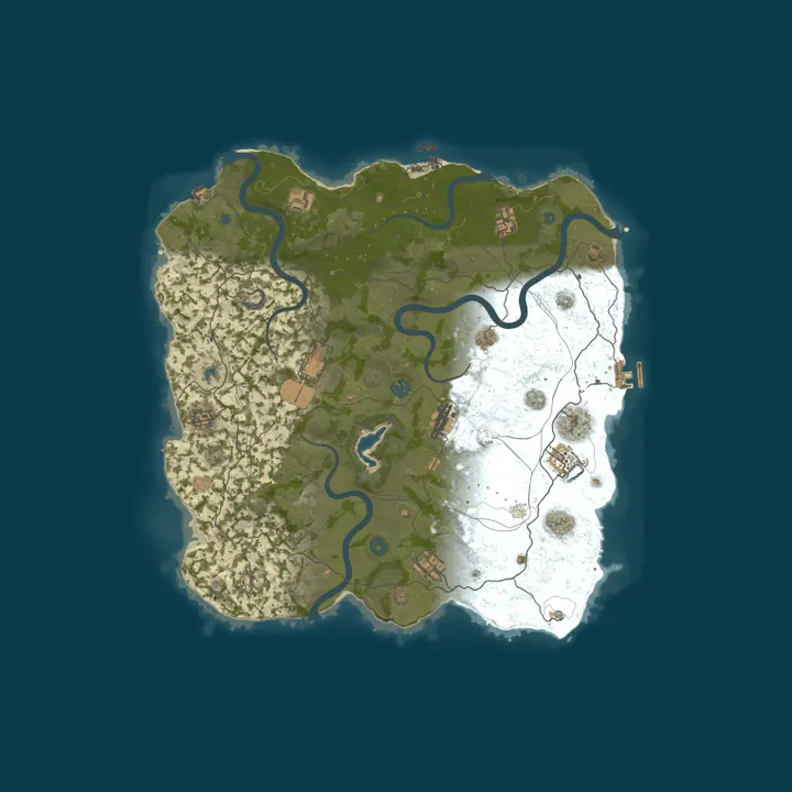 Map of SMALL WORLD | RUST 2X | EU