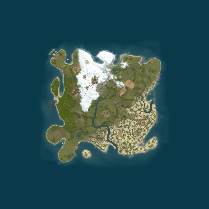 Map of Rust Test Server