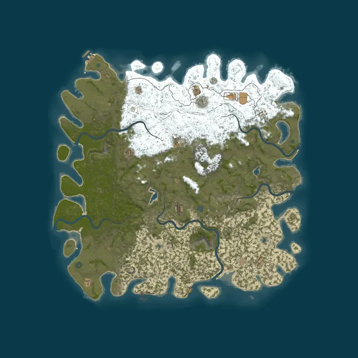 Map of Rust Server - Pinehosting.com