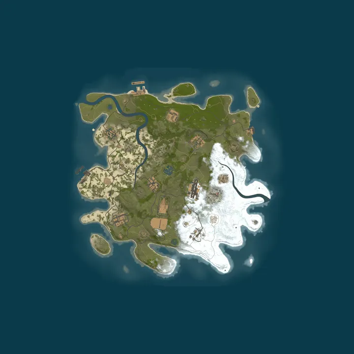 Map of [US] SAV RUST 5x | Monthly | Loot+ | Kits