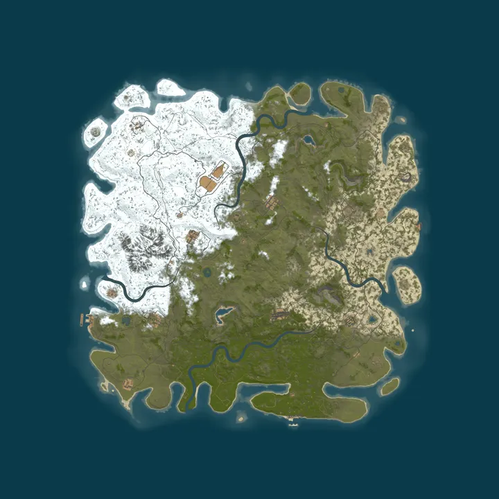 Map of Quiet Coast PvE - hosted by Pine Hosting