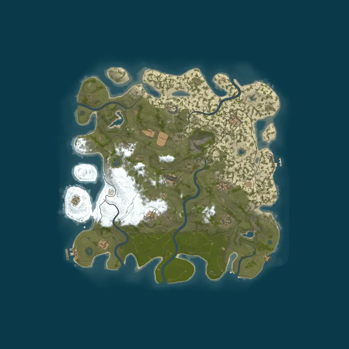 Map of Rust Nation I PVE I MONTHLY I FRESH