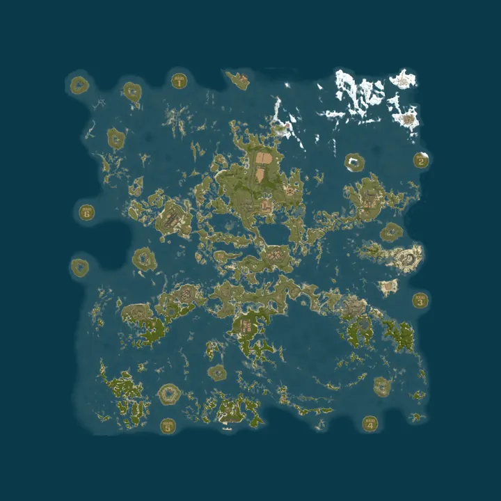 Map of RustyNailz | Sea Skull Island | Custom Map | PVP