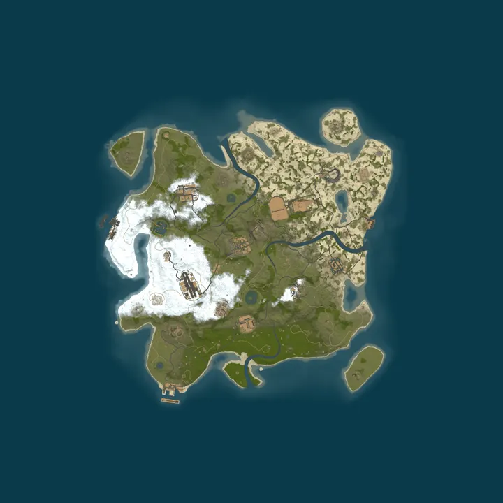 Map of FerretLand 3.0 Custom Monuments
