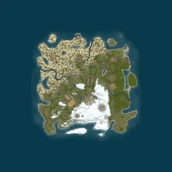 Map of EchoRust.co 2x Monthly |Solo/Duo/Trio/Quad| Qol/Loot+ | No BP W