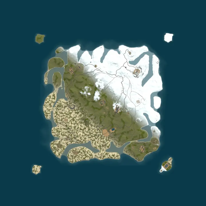 Map of RustSide Solo/Duo/Trio 2x | JUST FULLWIPED 14.10 10/14