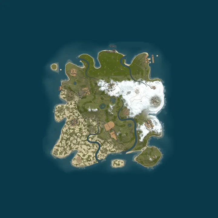 Map of RustSide Solo/Duo/Trio 2x | JUST FULLWIPED 14.10 10/14