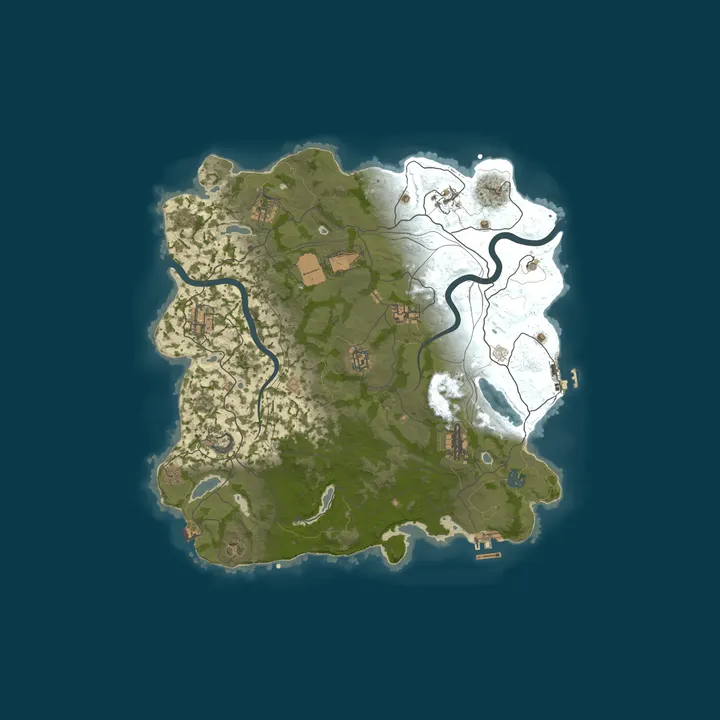 Map of [ESP/Ñ] ZOMBIS PvE | PvE para Todos | Mundo Vivo