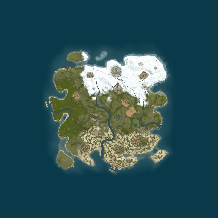 Map of Vanilla Solo rust just wiped